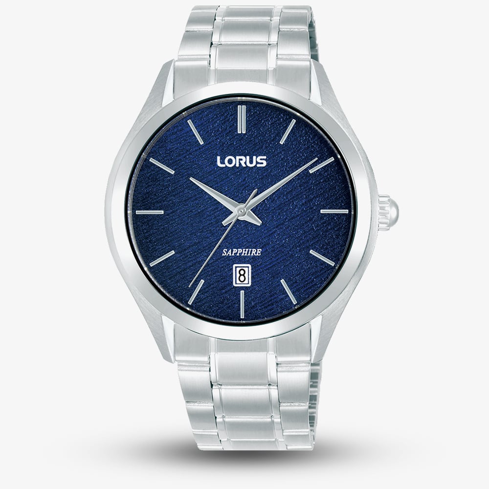 Click to view product details and reviews for Lorus Mens Classic Blue Dial Stainless Steel Bracelet Watch Rh965rx9.