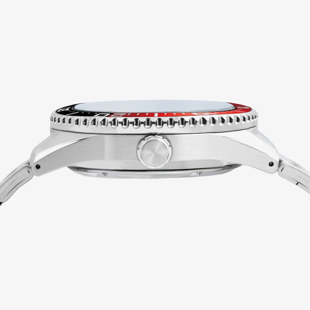 Lorus Mens Sports Black Dial Bracelet Watch RU421AX9