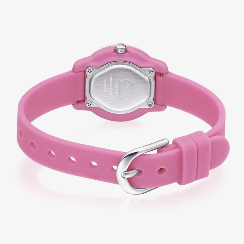 Lorus Kids Time Teacher Pink Rubber Strap Watch RRX57JX9