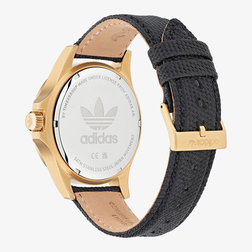 Adidas Unisex Expressio One Black Sunray & Gold Watch AOFH230152I