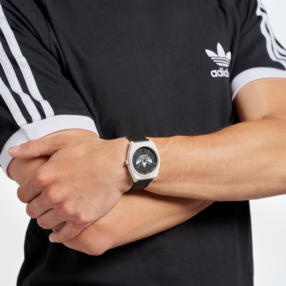 Adidas Unisex Project Two Black & White Logo Watch AOST235502I