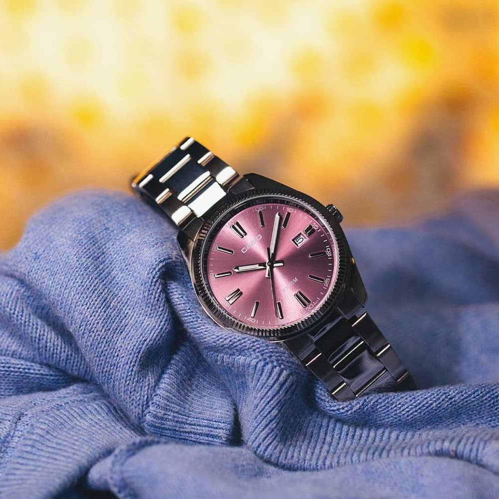 Casio MTP Stainless Steel Purple Dial Watch MTP-1302PD-6AVEF