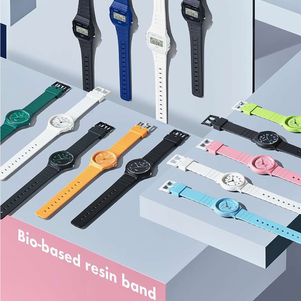 Casio Teal Rubber Watch MQ-24B-3BEF