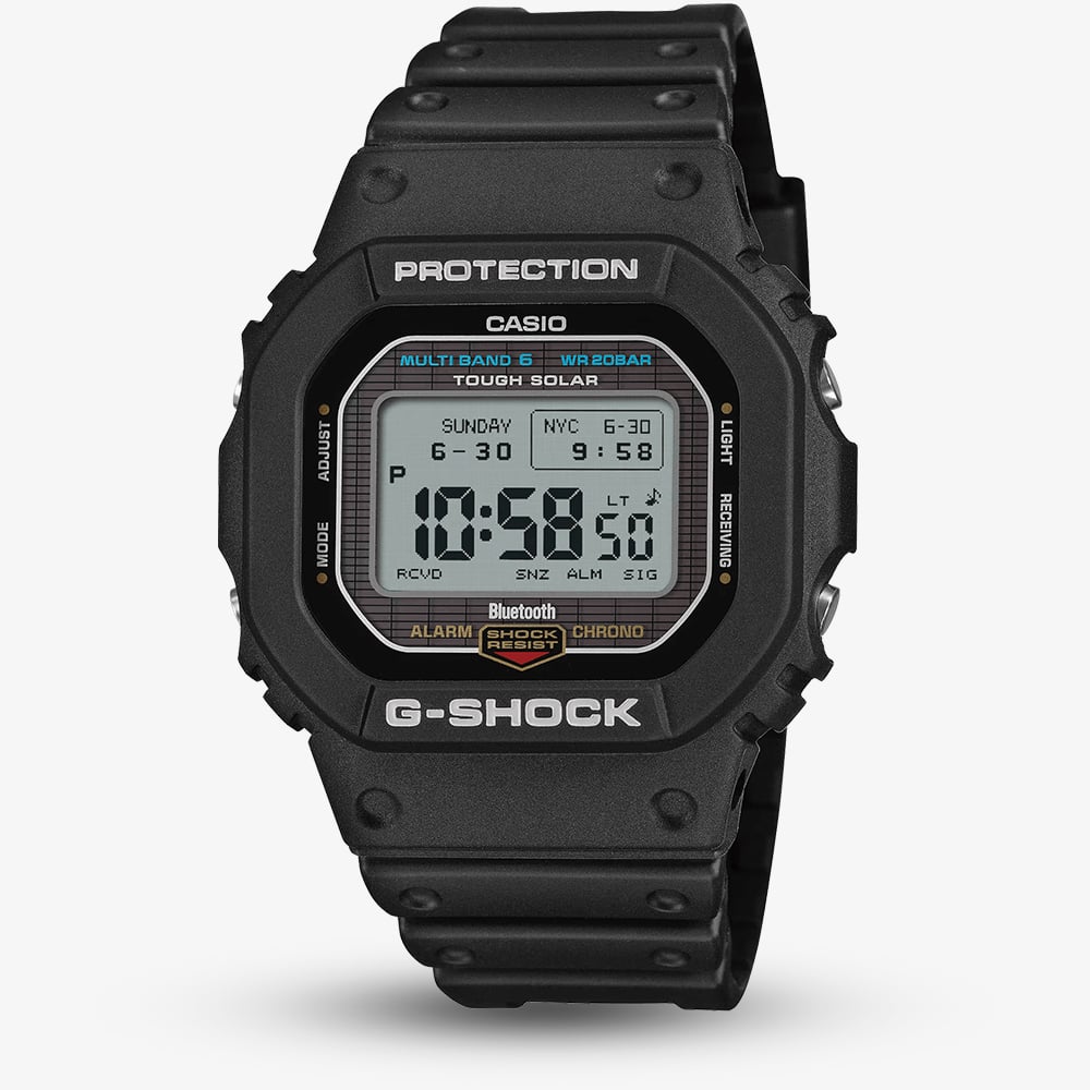 Casio Mens G-Shock 5600 Series Black Digital Solar Strap Watch GW-BX5600-1ER