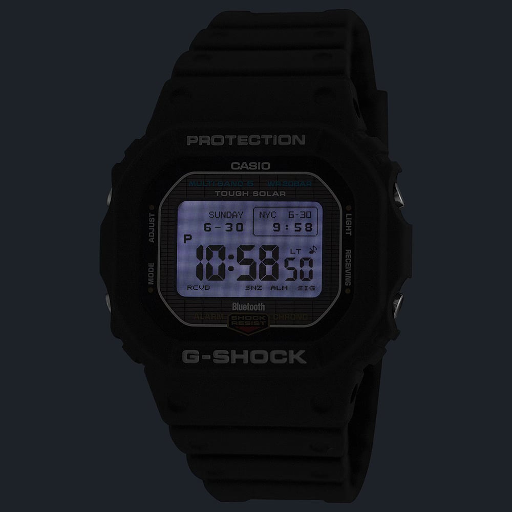 Casio Mens G-Shock 5600 Series Black Digital Solar Strap Watch GW-BX5600-1ER