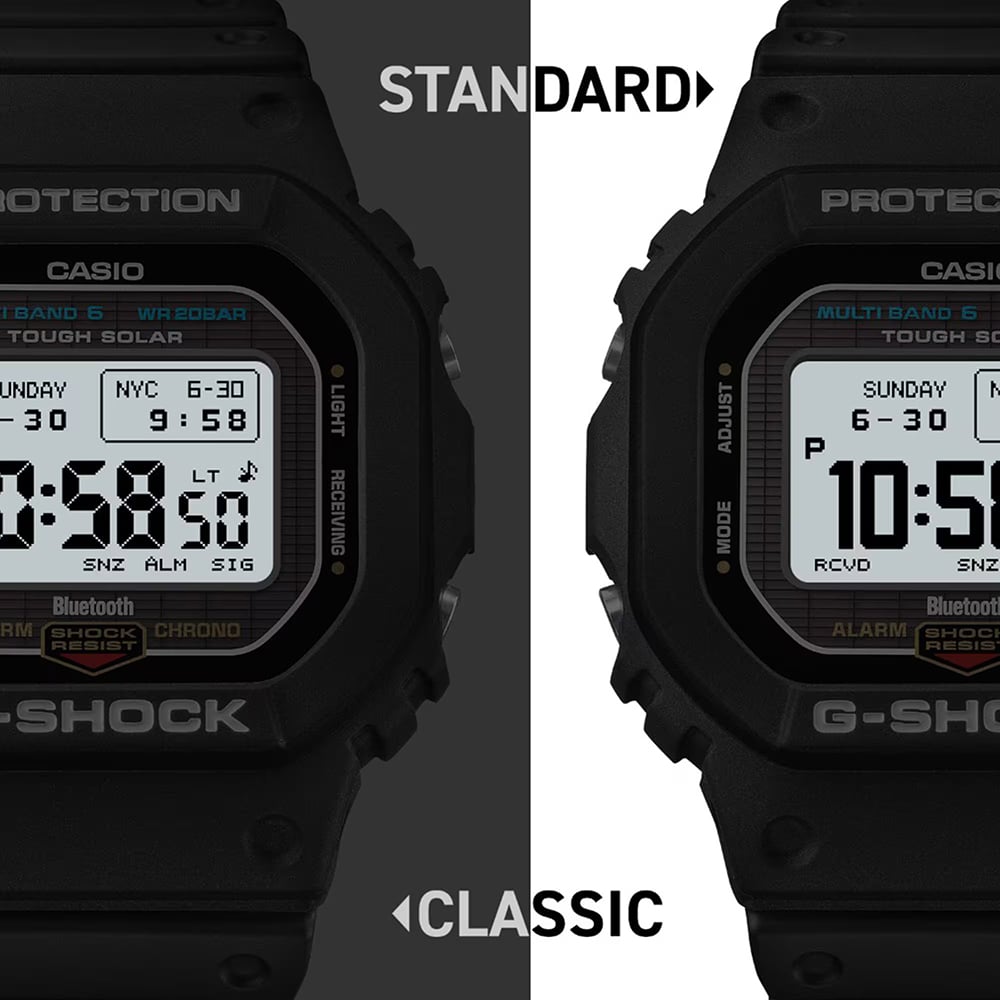 Casio Mens G-Shock 5600 Series Black Digital Solar Strap Watch GW-BX5600-1ER