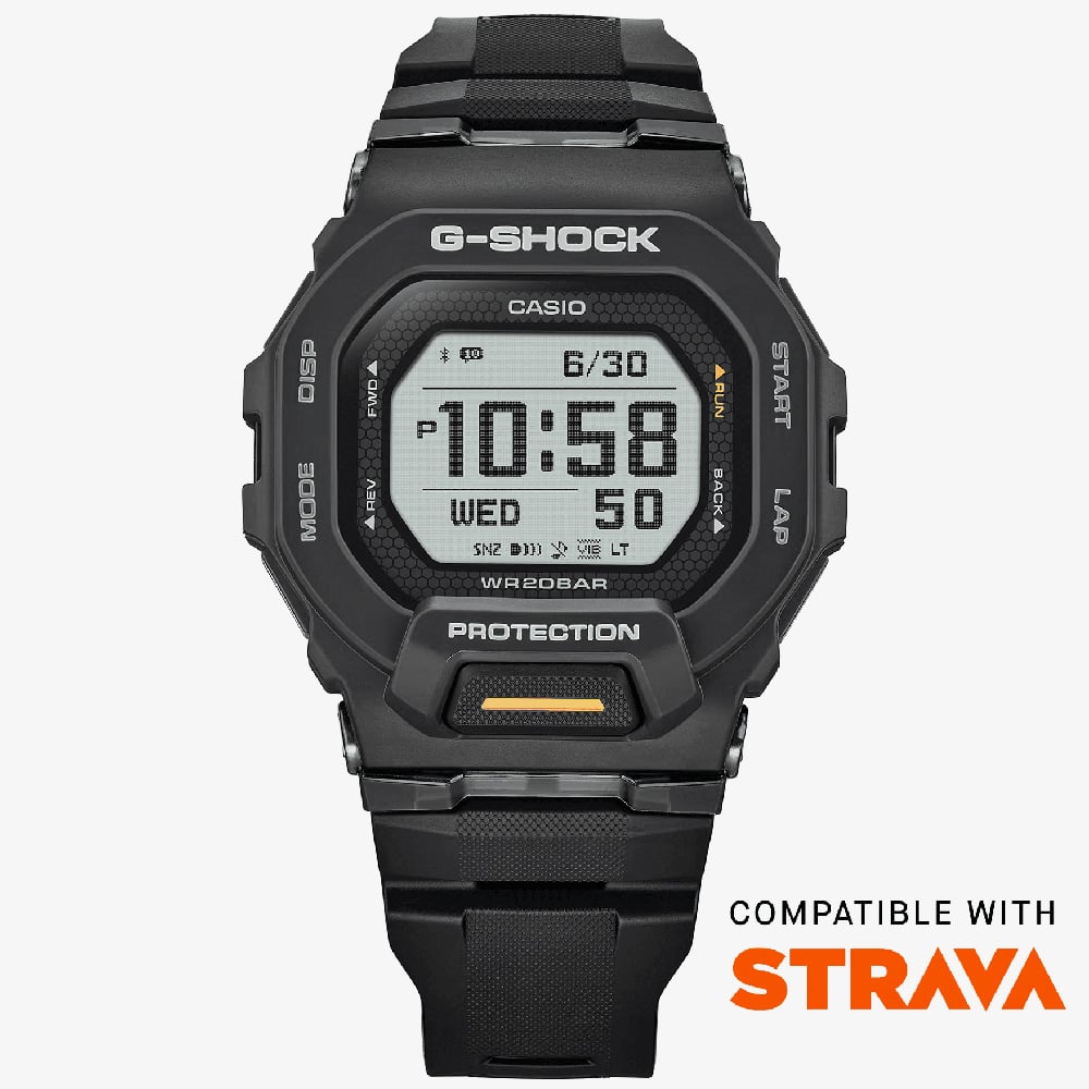 Casio G-Shock G-Squad Digital Black Strap Smartwatch GBD-200-1A1ER