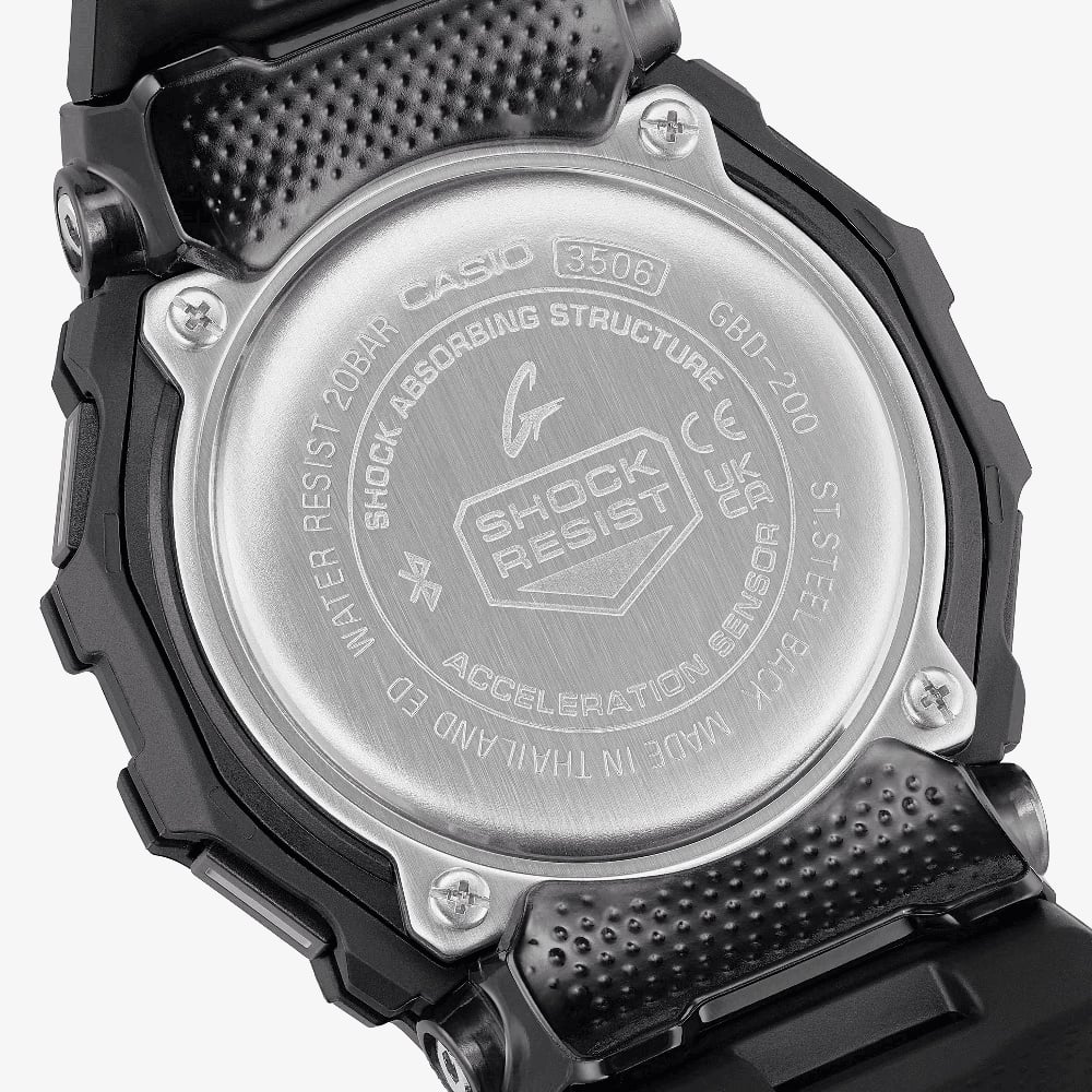 Casio G-Shock G-Squad Digital Black Strap Smartwatch GBD-200-1A1ER