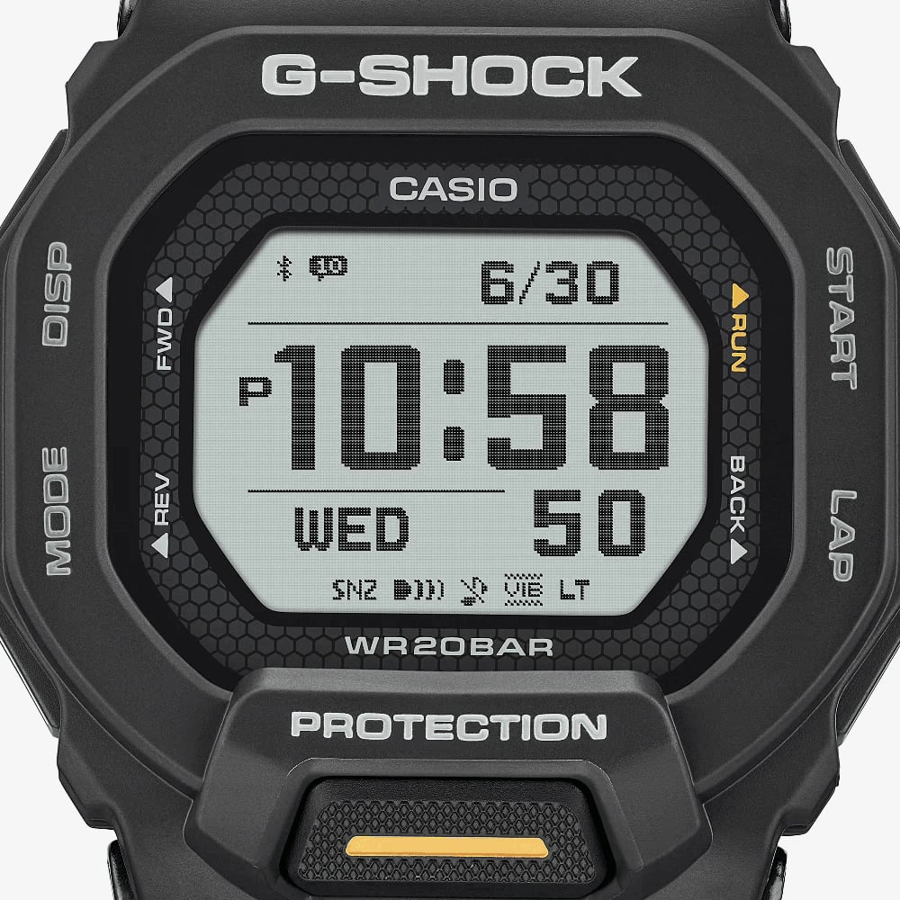 Casio G-Shock G-Squad Digital Black Strap Smartwatch GBD-200-1A1ER