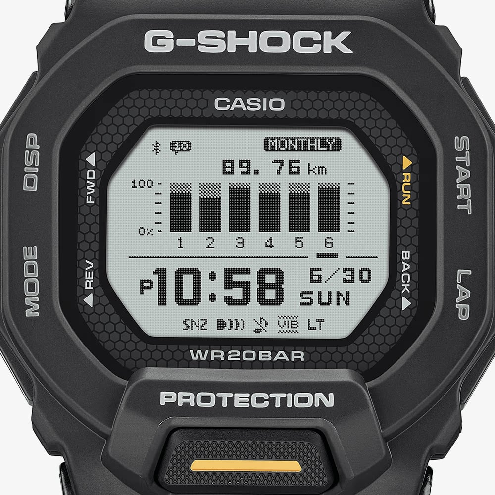 Casio G-Shock G-Squad Digital Black Strap Smartwatch GBD-200-1A1ER