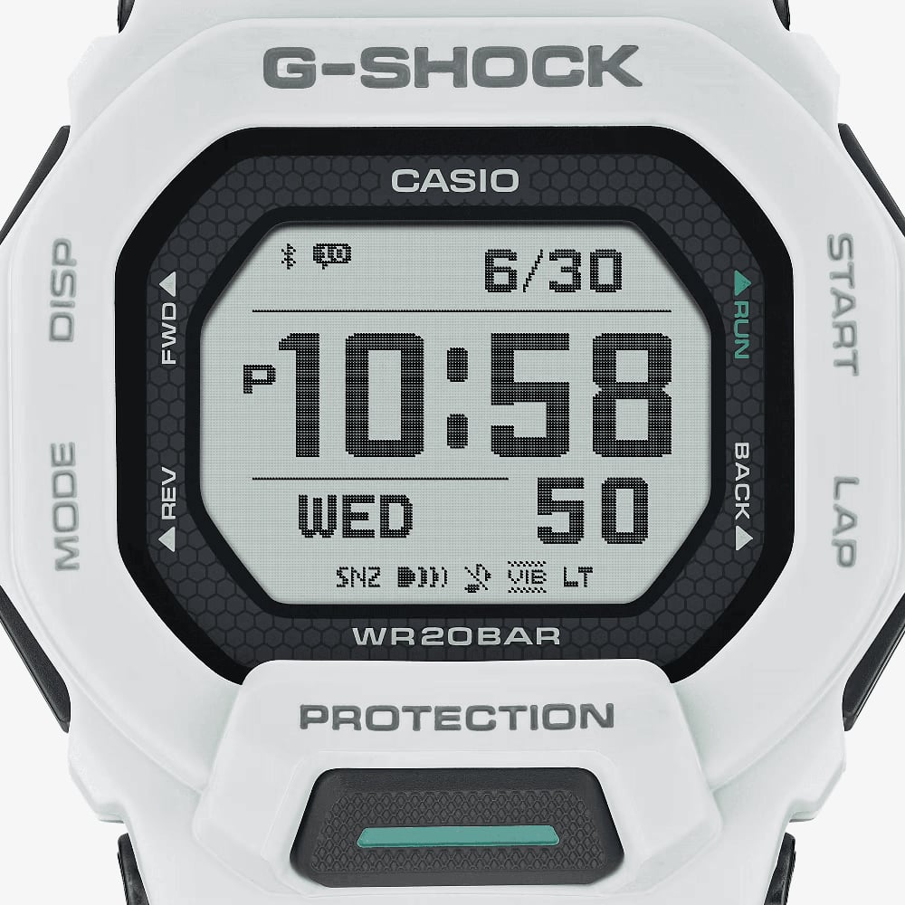Casio G-Shock G-Squad Digital White Strap Smartwatch GBD-200-7ER