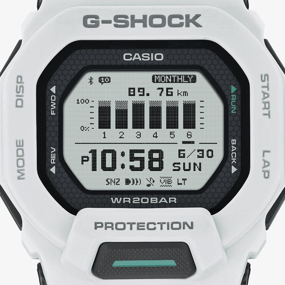 Casio G-Shock G-Squad Digital White Strap Smartwatch GBD-200-7ER
