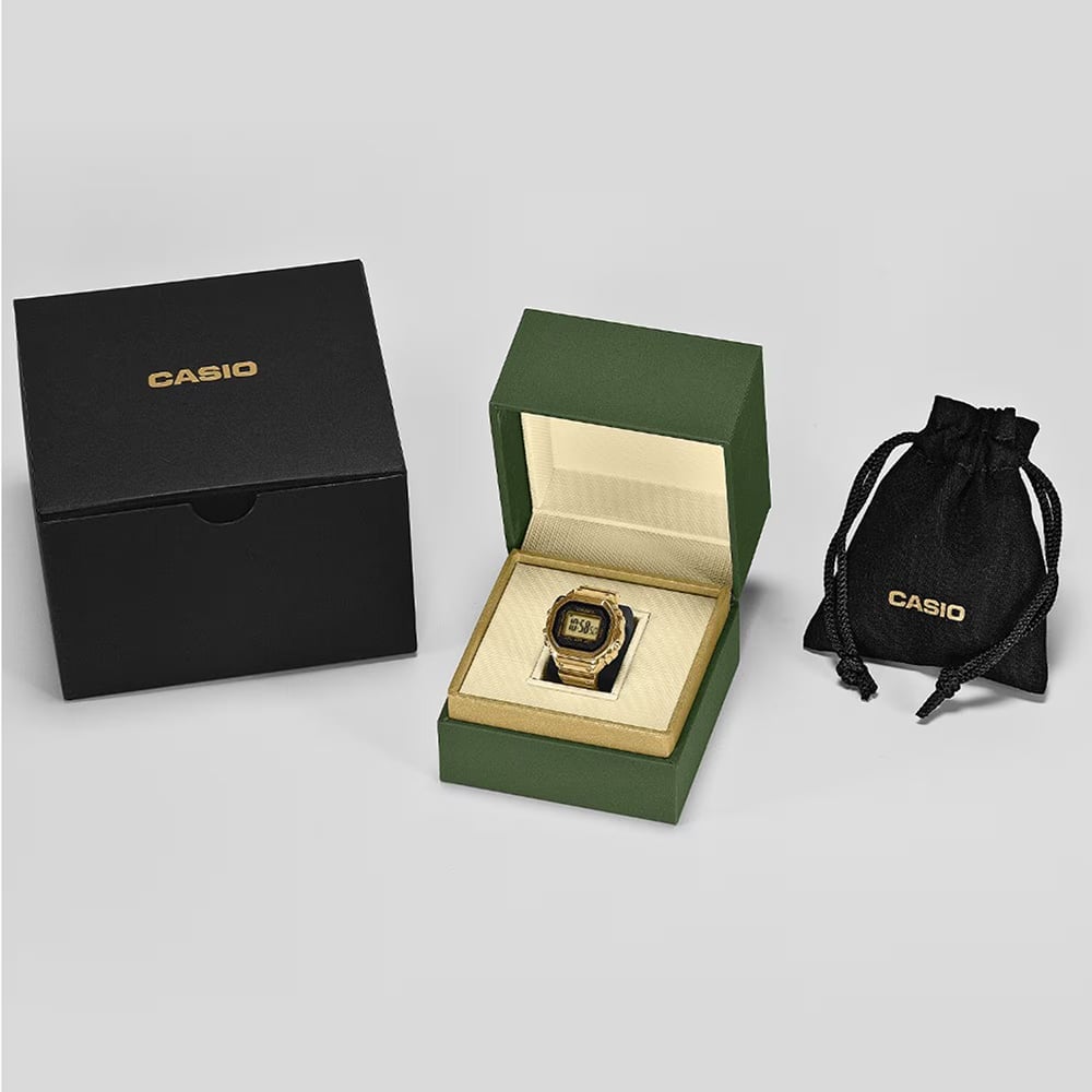Casio 50th Anniversary Gold Plated Digital Ring Watch CRW-001G-9ER
