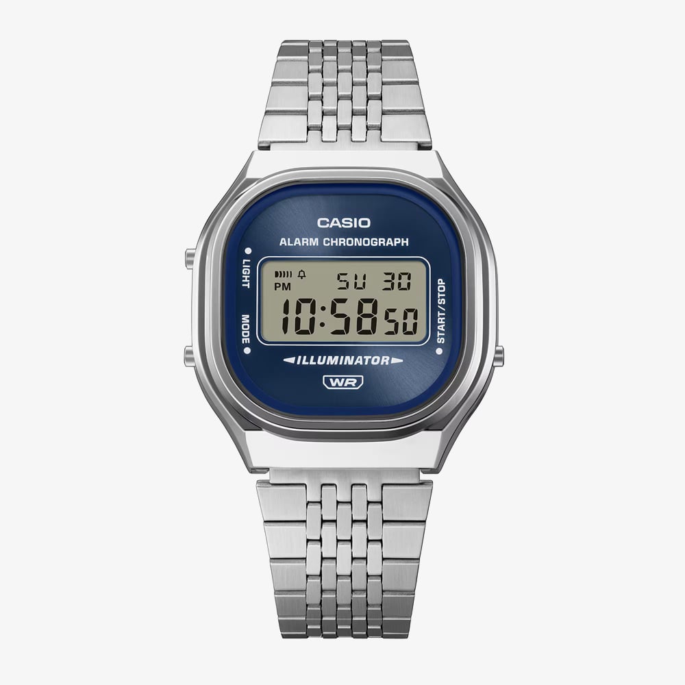 Casio Vintage Blue Dial Bracelet Watch A140WE-2AEF