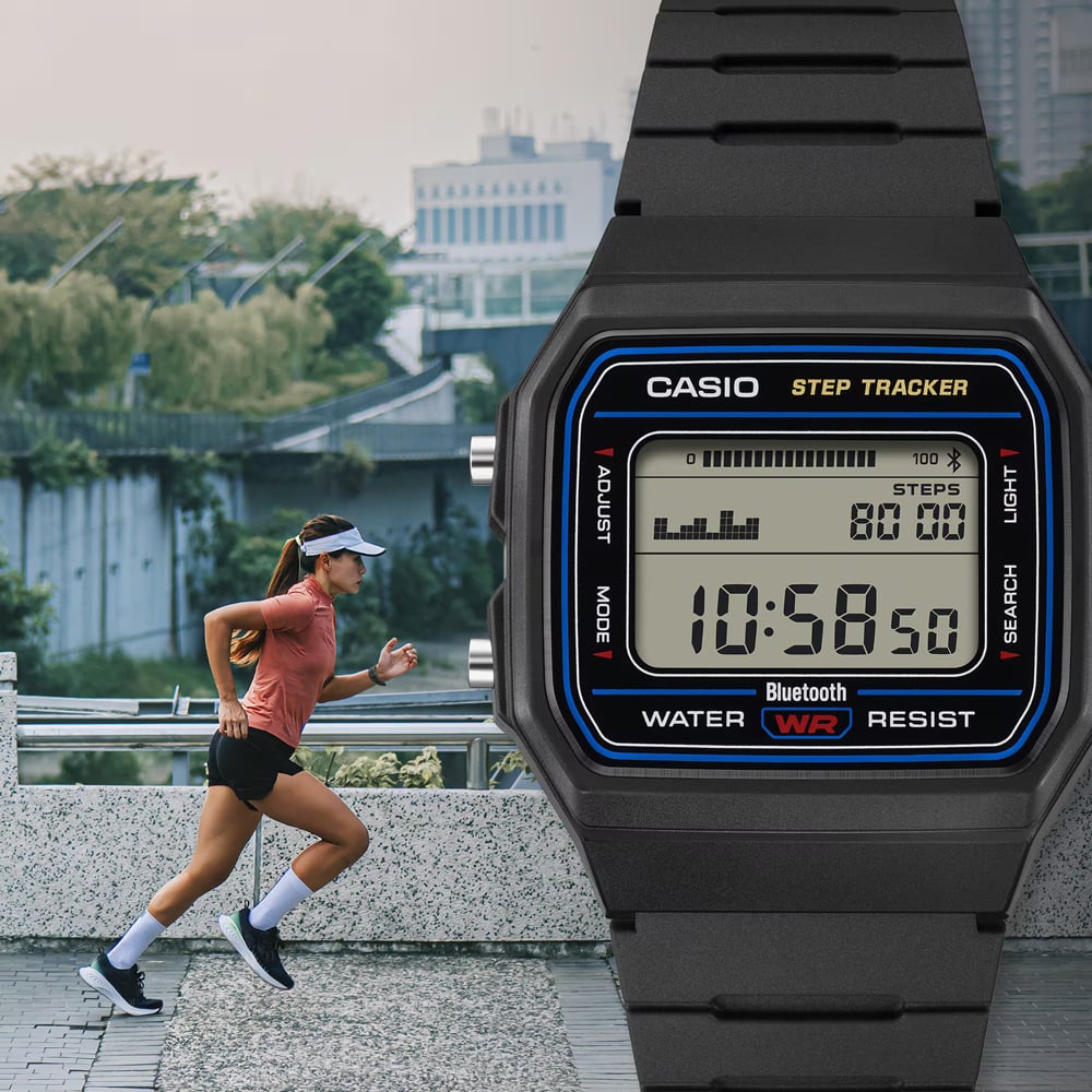Casio Unisex Classic Digital Green Plastic Strap Watch F-B100W-3AEF