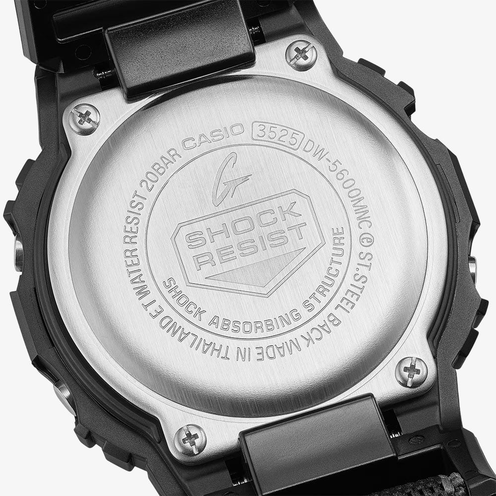 Casio Mens G-Shock Digital Black FIDLOCK Buckle Watch DW-5600MNC-1ER