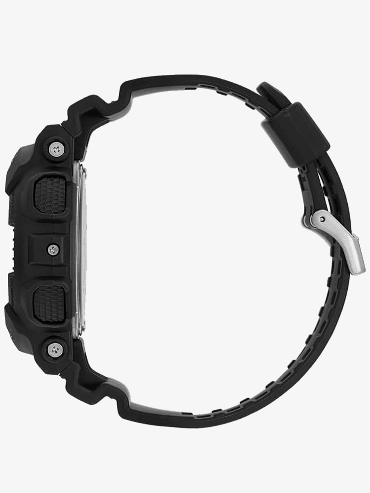 Casio G-Shock Classic Dual Display Chronograph Black Plastic Strap Watch GA-110-1BER