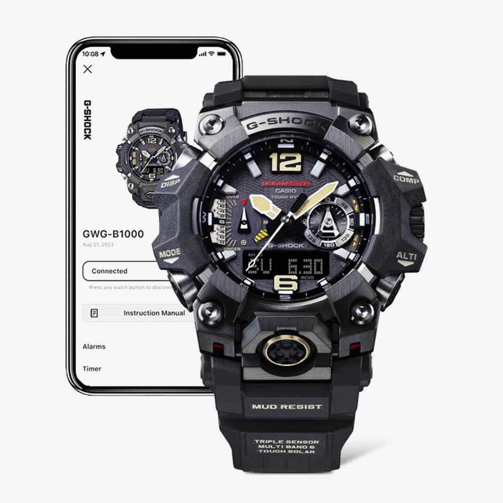 Casio G-Shock New Mudmaster Black Rubber Smartwatch GWG-B1000-1AER