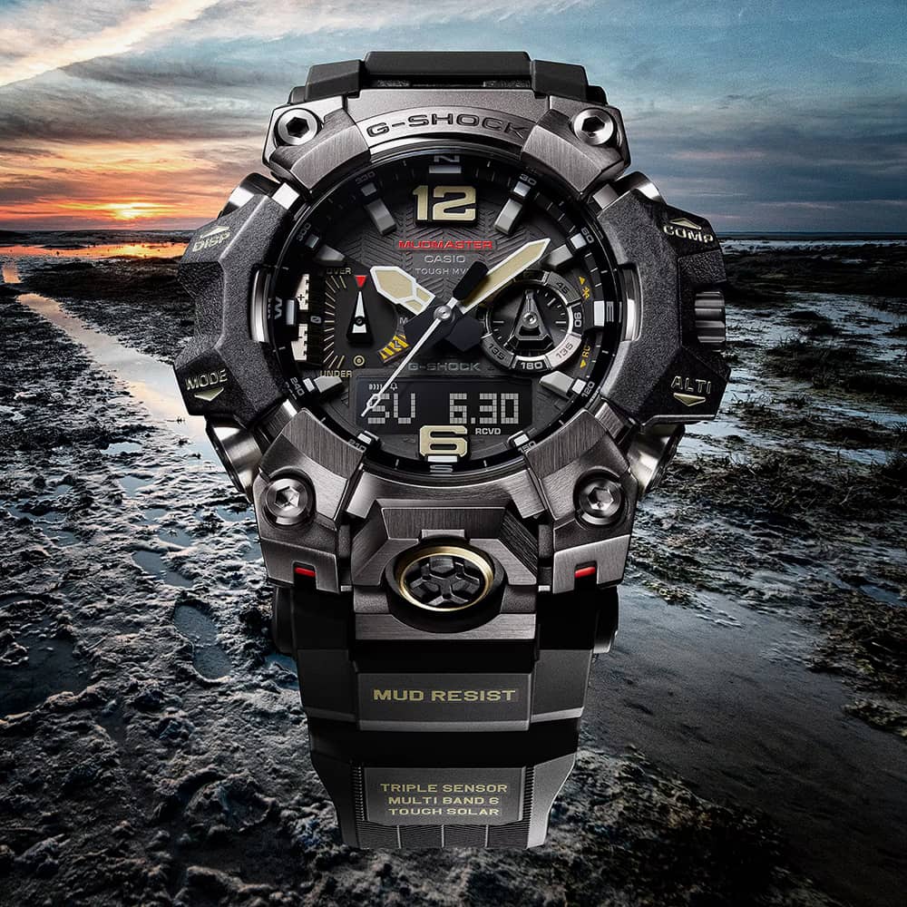 Casio G-Shock New Mudmaster Black Rubber Smartwatch GWG-B1000-1AER