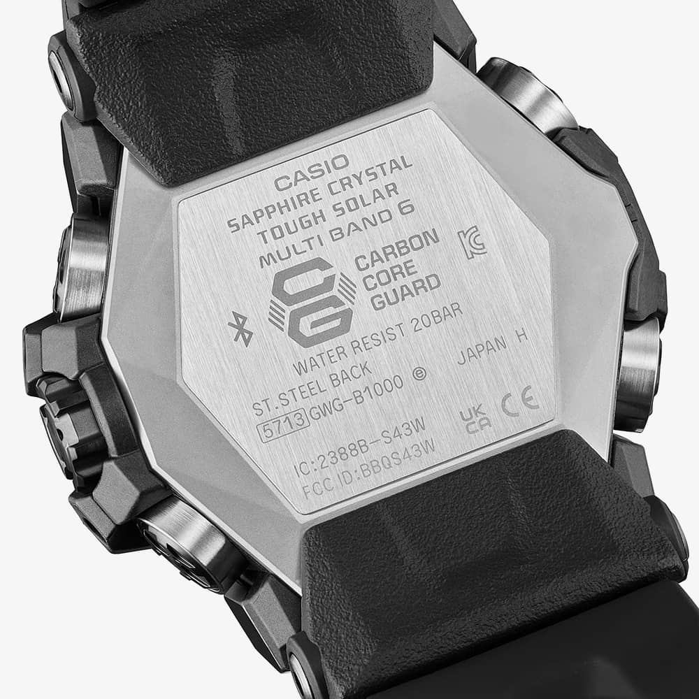 Casio G-Shock New Mudmaster Black Rubber Smartwatch GWG-B1000-1AER