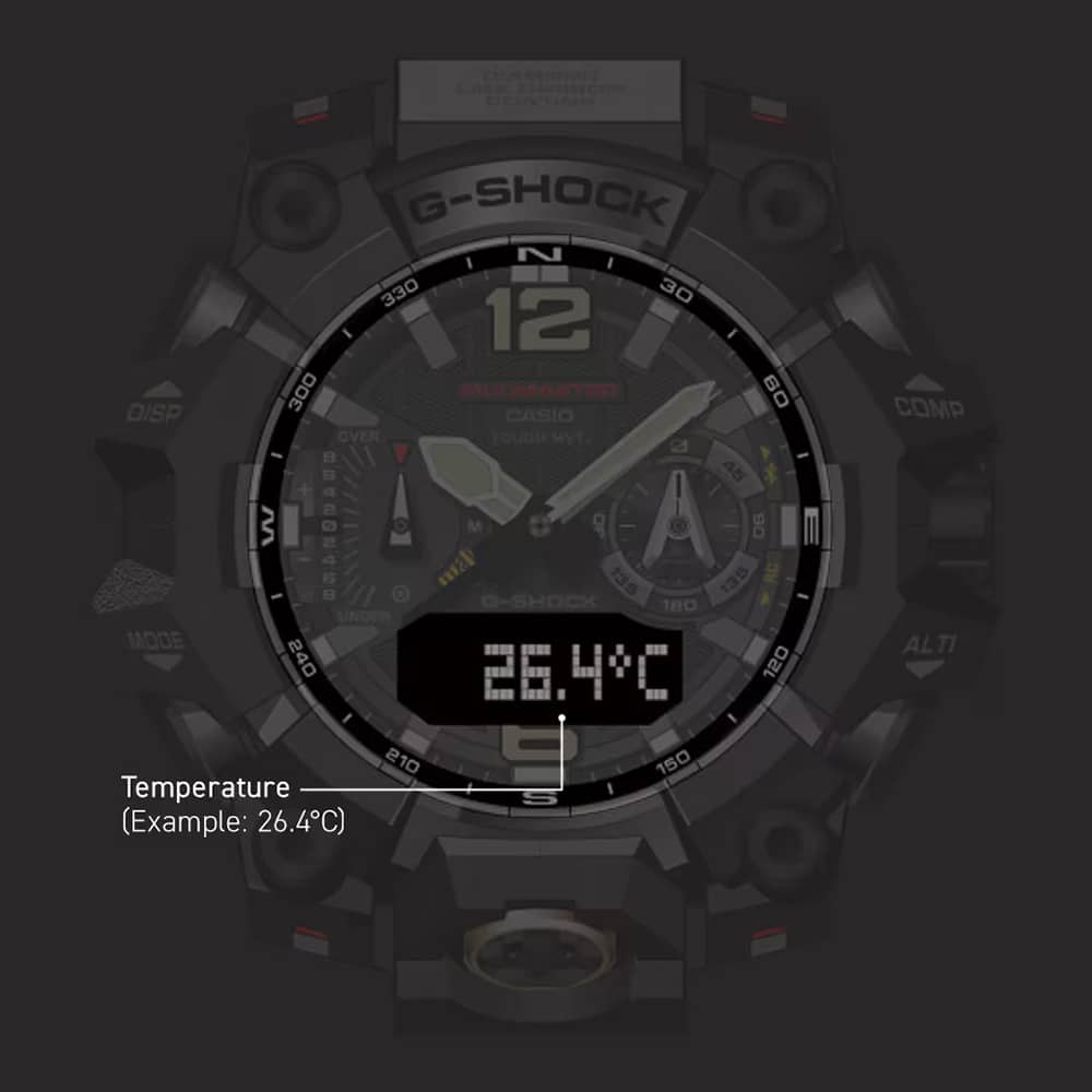 Casio G-Shock New Mudmaster Green Rubber Smartwatch GWG-B1000-3AER