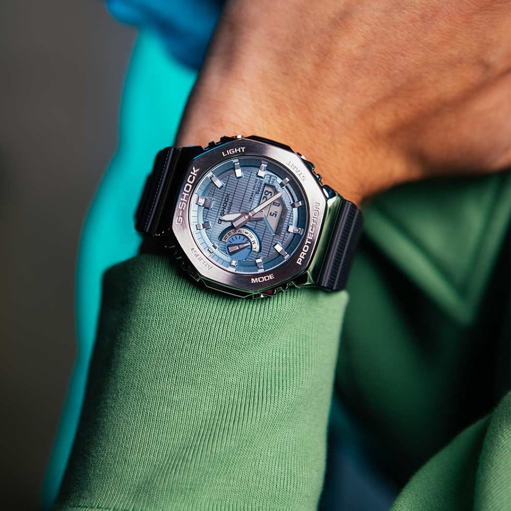 Casio G-Shock Metal Covered 2100 Blue Watch GBM-2100A-1A2ER
