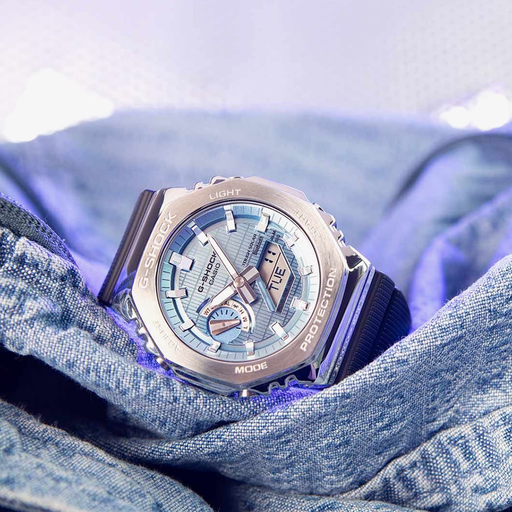 Casio G-Shock Metal Covered 2100 Blue Watch GBM-2100A-1A2ER