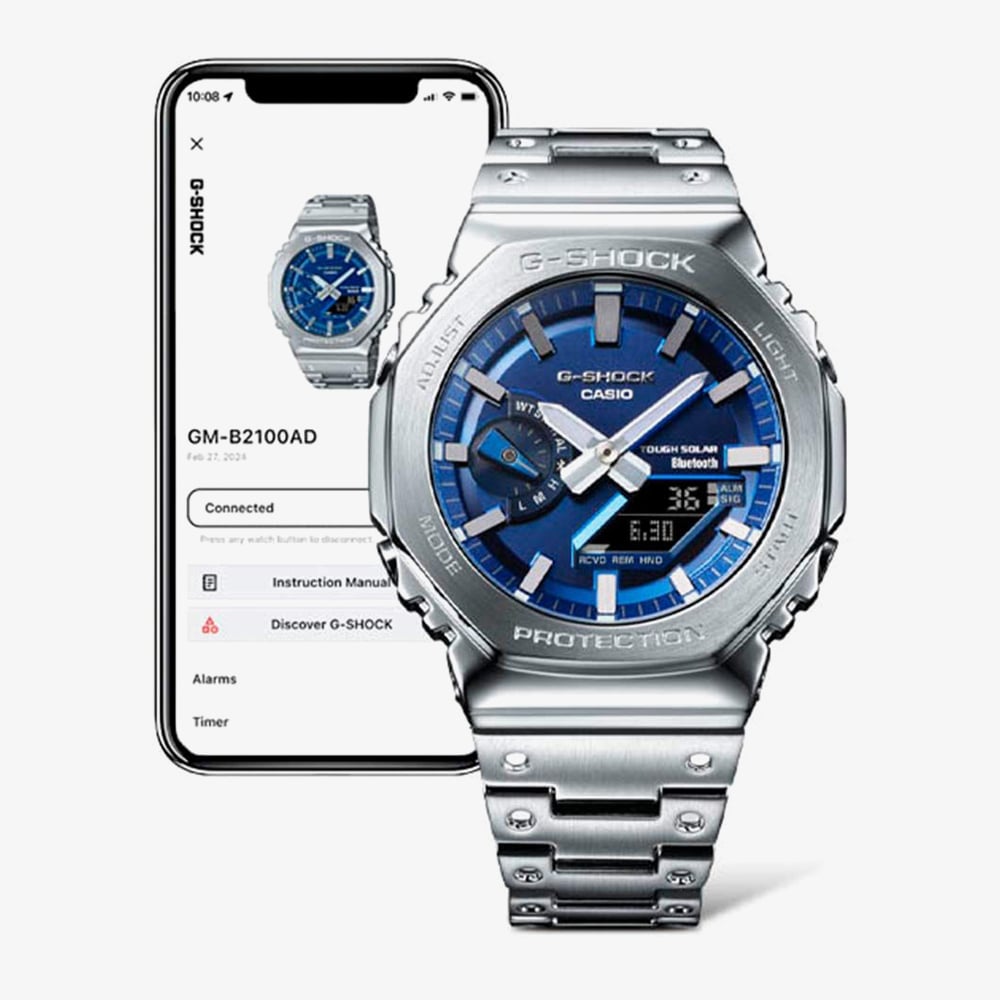 Casio G-Shock Blue Dual Display Watch GM-B2100AD-2AER