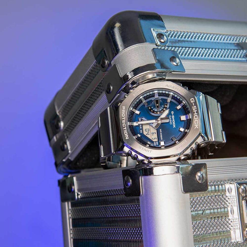 Casio G-Shock Metallic Navy Dual Display GM-2110D-2BER