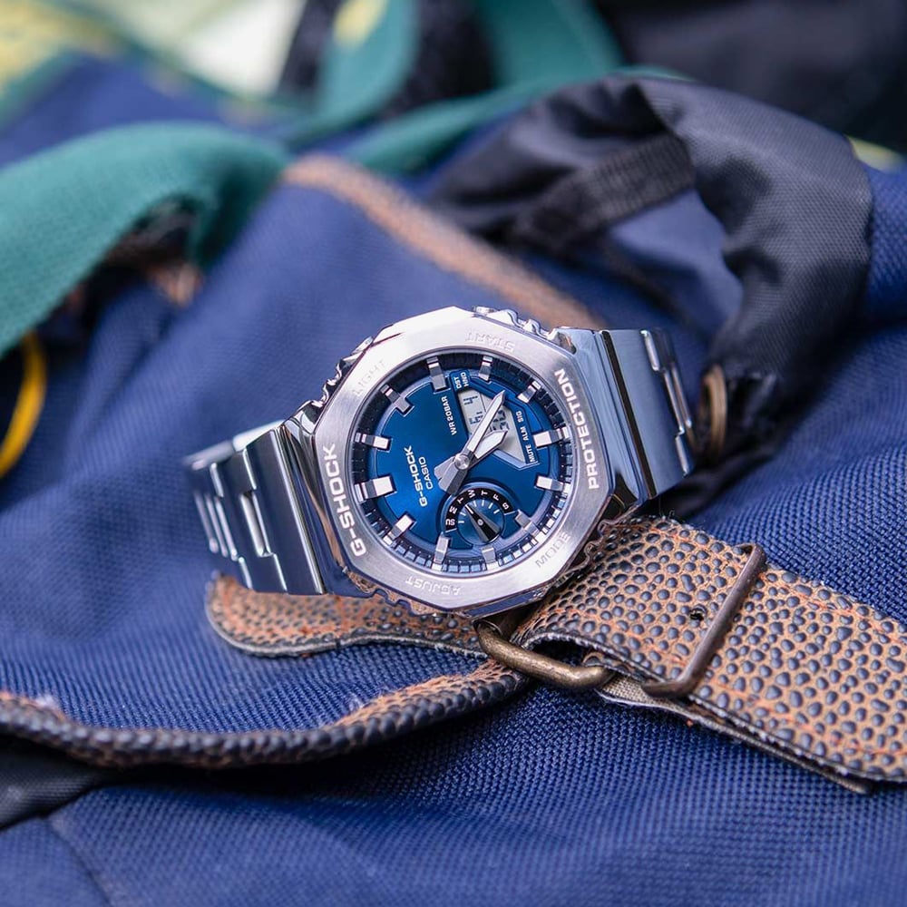 Casio G-Shock Metallic Navy Dual Display GM-2110D-2BER