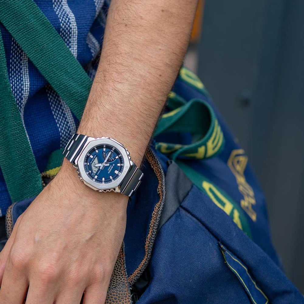Casio G-Shock Metallic Navy Dual Display GM-2110D-2BER