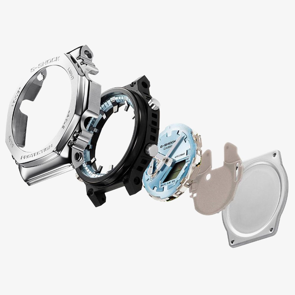 Casio G-Shock Metallic Green Dual Display Watch GM-2110D-3AER