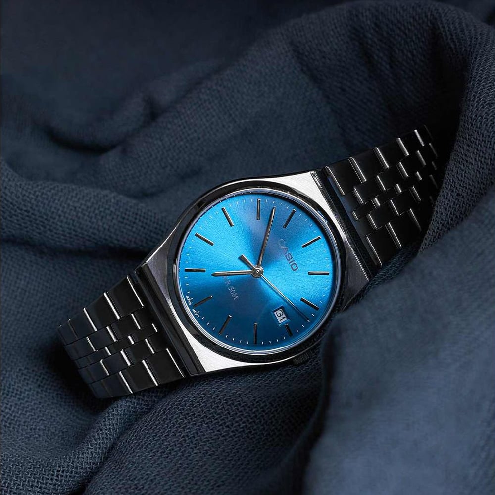 Casio Mens MTP Blue Dial Watch MTP-B145D-2A2VEF