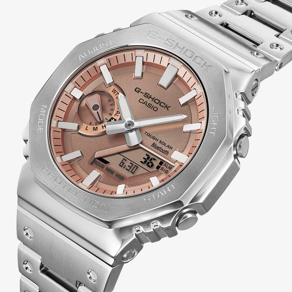 Casio Mens G-Shock Copper Dial Dual Display Smartwatch GM-B2100AD-5AER