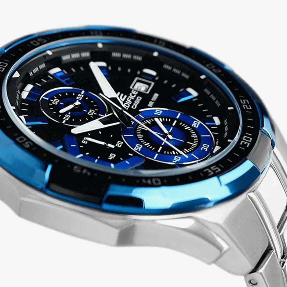 Casio Edifice Mens Blue & Black Chronograph Dial EFR-539D-1A2VUEF