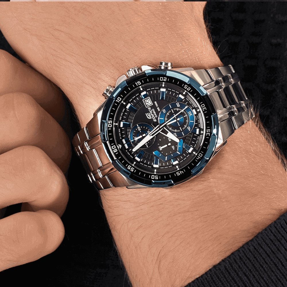 Casio Edifice Mens Blue & Black Chronograph Dial EFR-539D-1A2VUEF