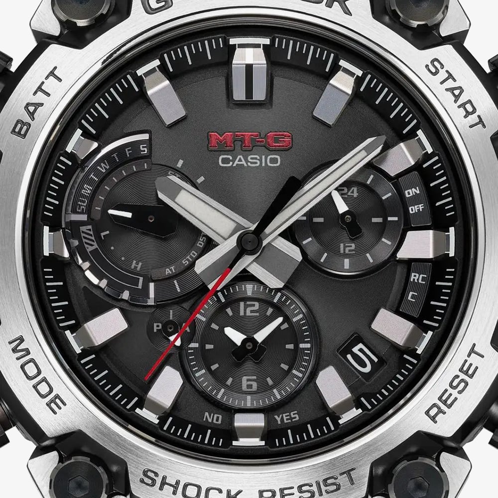 Casio G-Shock Silver & Black Chronograph Watch MTG-B3000D-1AER