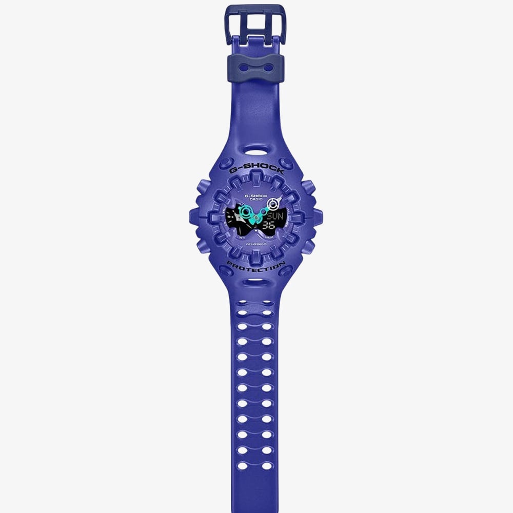 Casio Mens G-Shock Cool Eyes Purple Dual Display Watch GA-V01-2AER