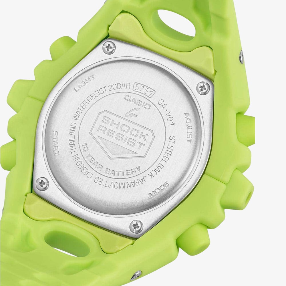 Casio Mens G-Shock Cool Eyes Green Dual Display Watch GA-V01-9AER