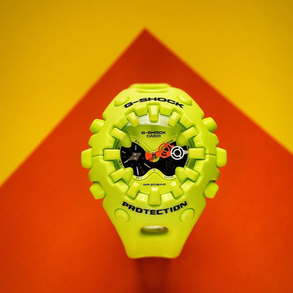 Casio Mens G-Shock Cool Eyes Green Dual Display Watch GA-V01-9AER