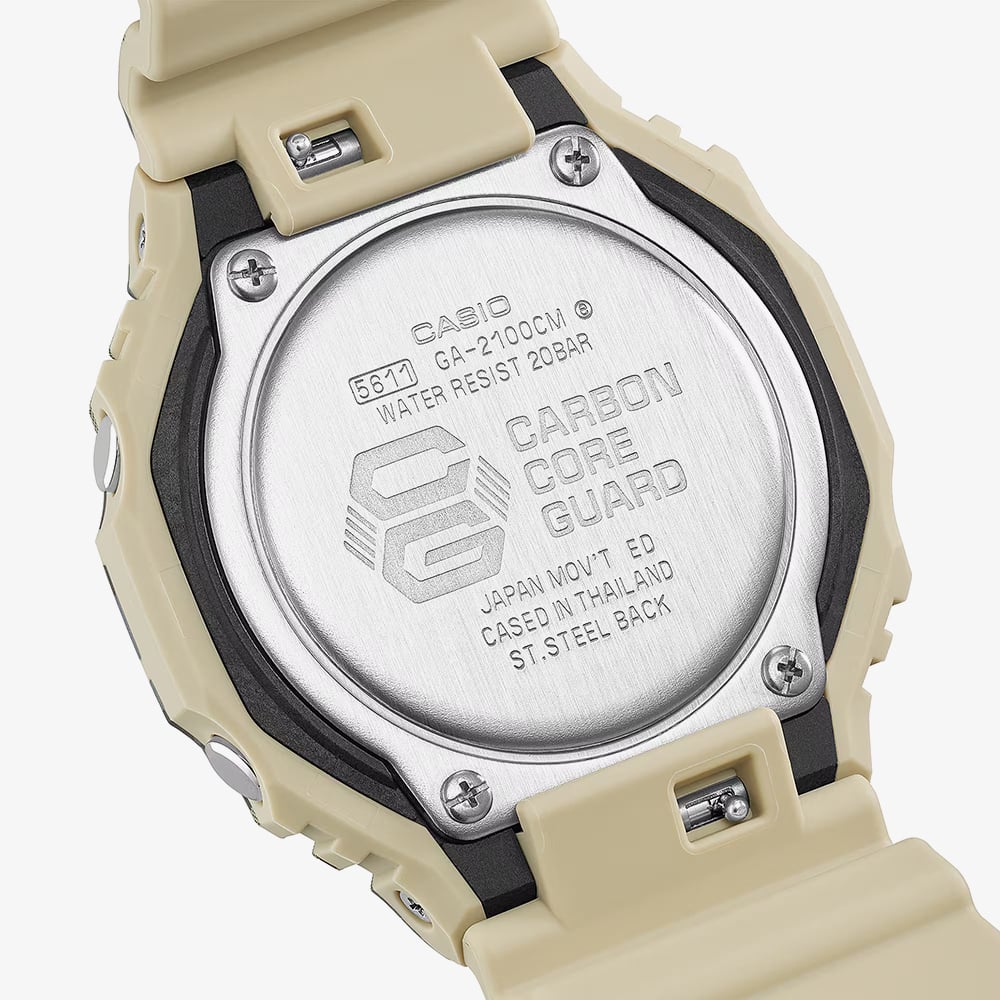 Casio Mens G-Shock 2100 Series Green Camo Strap Watch GA-2100CM-5AER