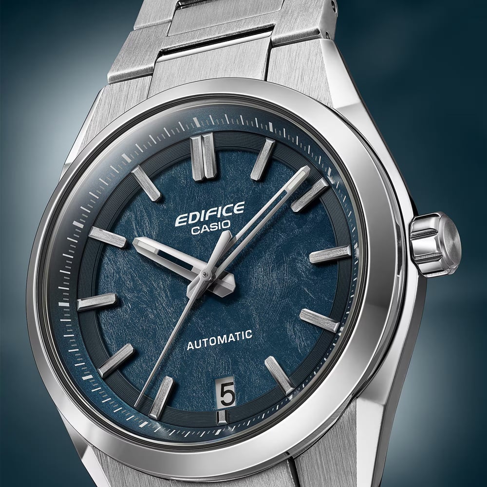 Casio Mens Edifice Forged Carbon Blue Dial Watch EFK-100D-2AER