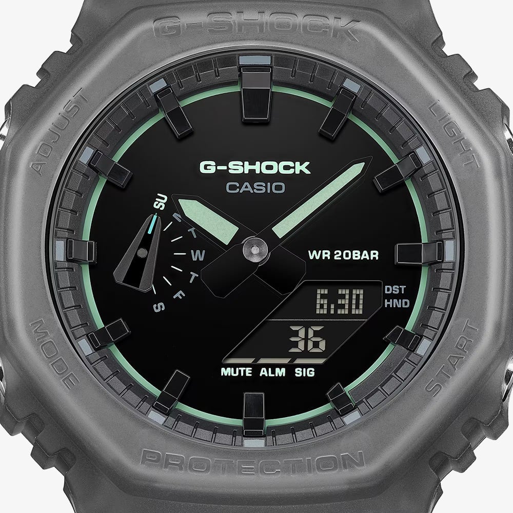 Casio G-Shock GA-2100 Series Smoked Light Black Watch GA-2100K-1AER