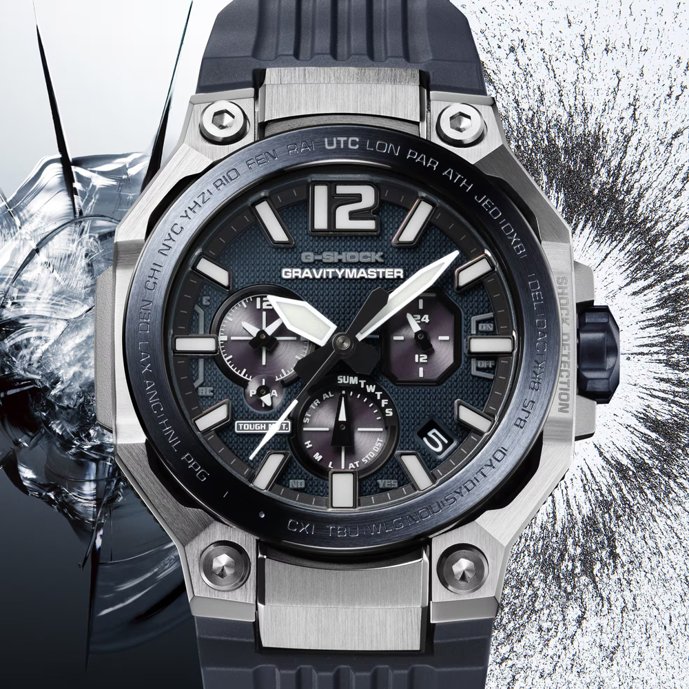 Casio Mens G-Shock Master Of G Gravitymaster Blue Dial Strap Watch GWR-B3000A-2AER