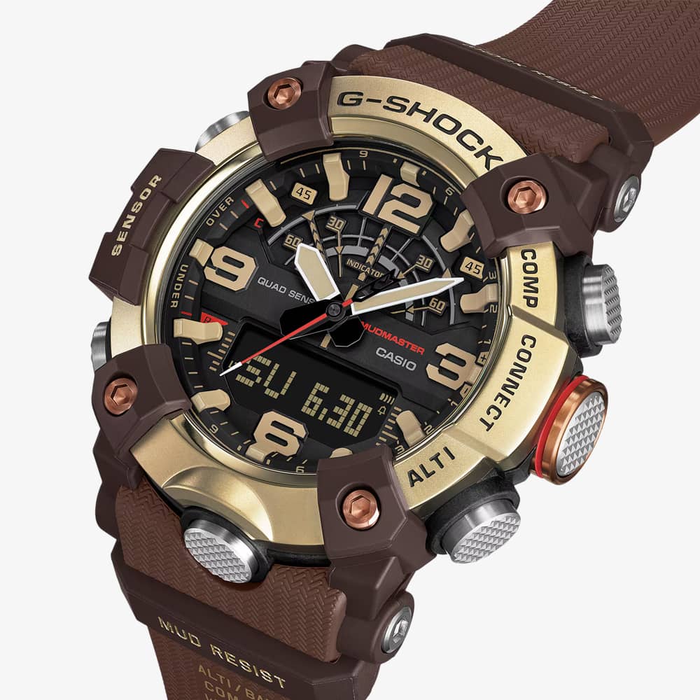  Casio Mens G-Shock Master Of G-Land Mudmaster Brown Strap Watch GG-B100XMH-5AER