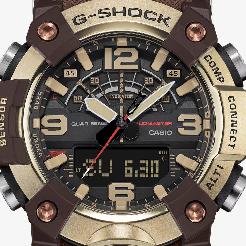  Casio Mens G-Shock Master Of G-Land Mudmaster Brown Strap Watch GG-B100XMH-5AER