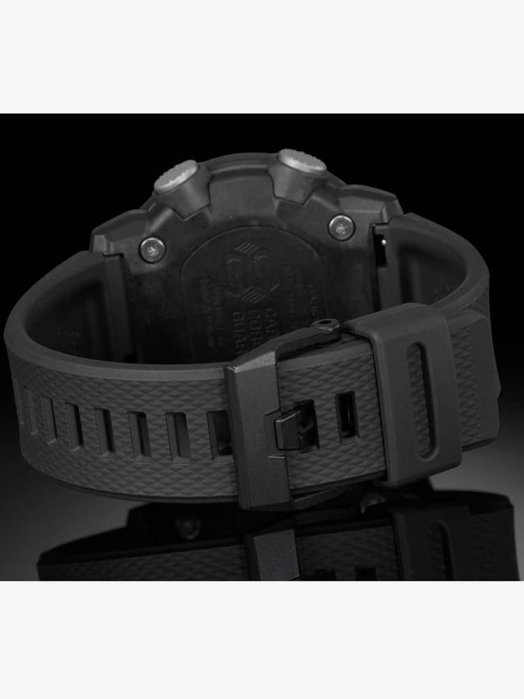 Casio G Shock Classic Carbon Core Guard Chronograph Dual Display Black Plastic Strap Watch GA-2000S-1AER