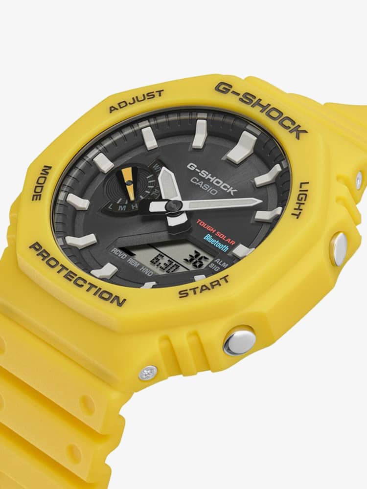 Casio G-Shock Bluetooth Solar 2100 Series Yellow Smartwatch GA-B2100C-9AER