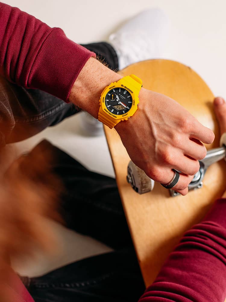 Casio G-Shock Bluetooth Solar 2100 Series Yellow Smartwatch GA-B2100C-9AER
