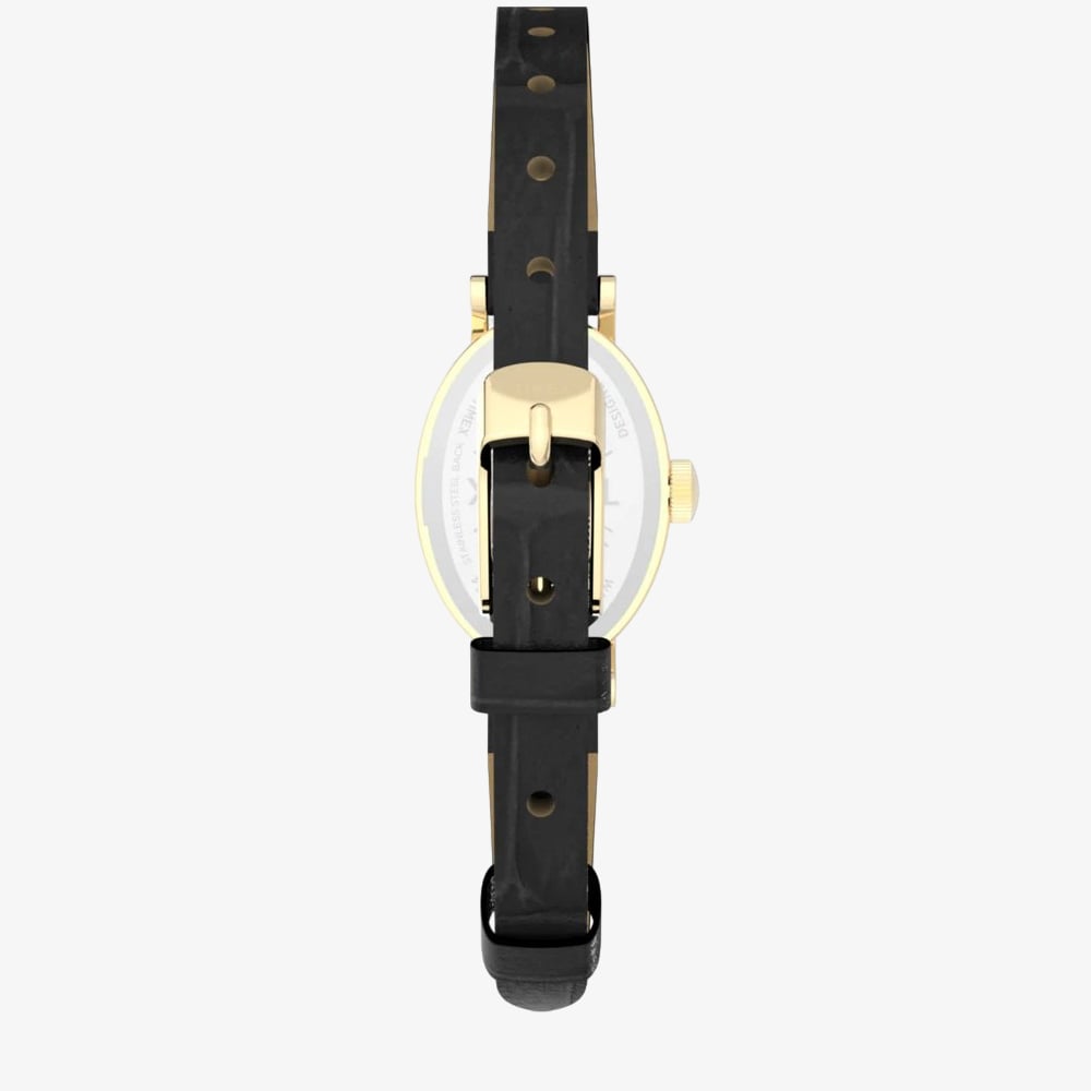 Timex Ladies Cavatina Black Leather Strap Watch TW2W78300